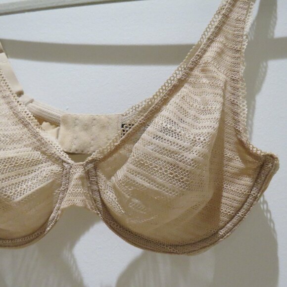 NATORI Revive Full Fit Underwire Bra in Cafe Lace Semi Sheer - Size 34B - Picture 4 of 11